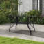 Casillas Rectangular Outdoor Garden Metal Slatted Coffee Table-1281292924