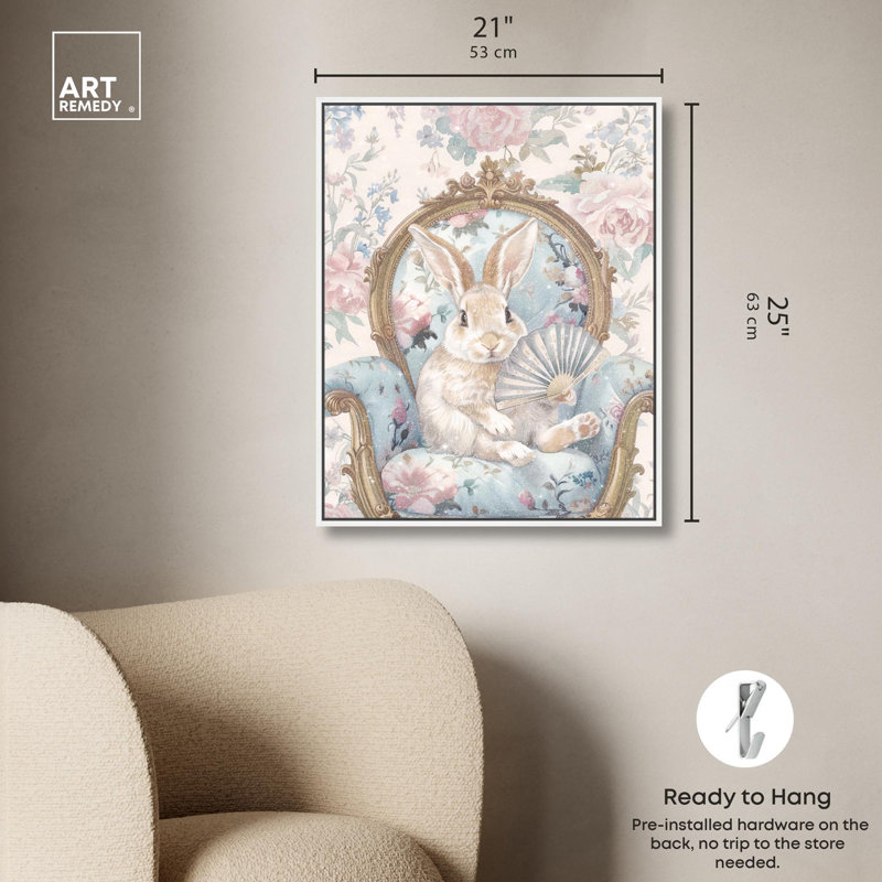 «An Aristobun Canvas» par Art Remedy, Cadre flottant blanc, H 25 po x l 21 po x P 1,8 po