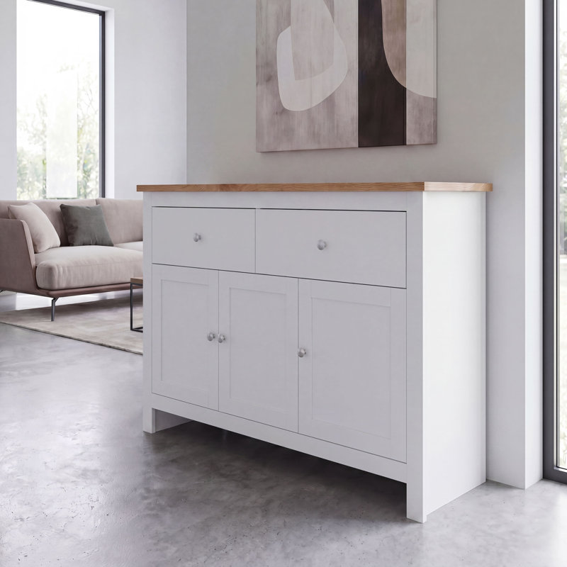 Beacsfield 117Cm Wide 2 Drawer Sideboard, White