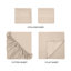 Ensemble de draps unis à poche profonde en mélange de coton égyptien certifié à densité de tissage de 300 fils-1648364106-1620519254