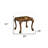 Keitha Transitional Square End Table with Wooden Scalloped Top & Apron-860059052