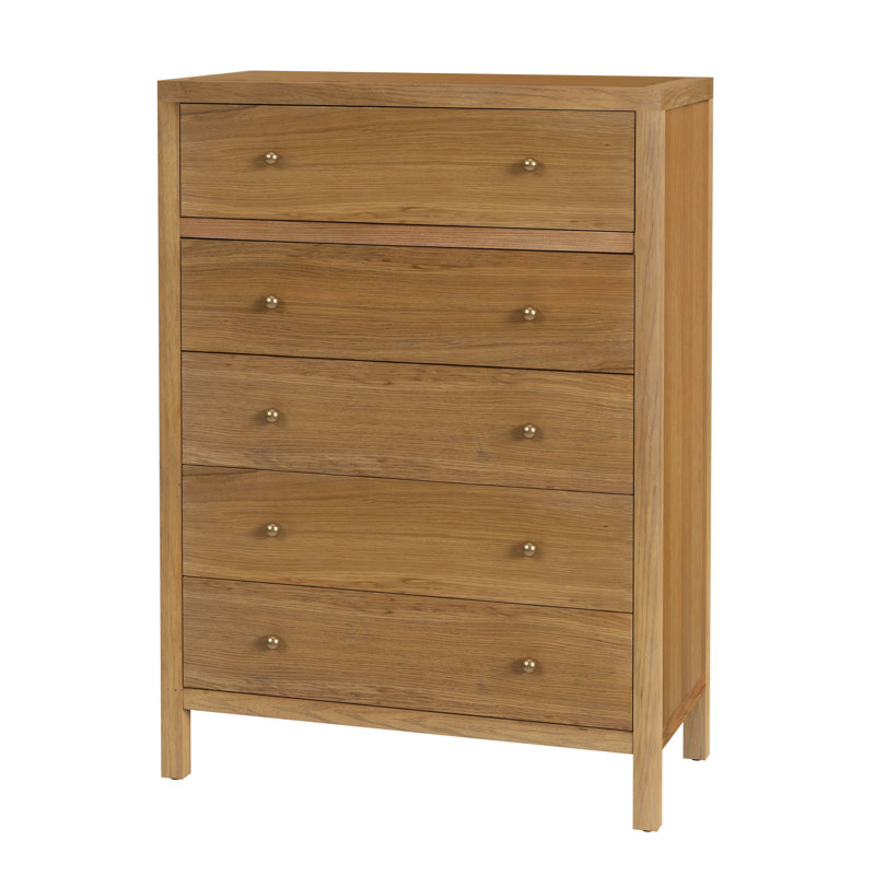 Commode 5 tiroirs Celine, Naturel