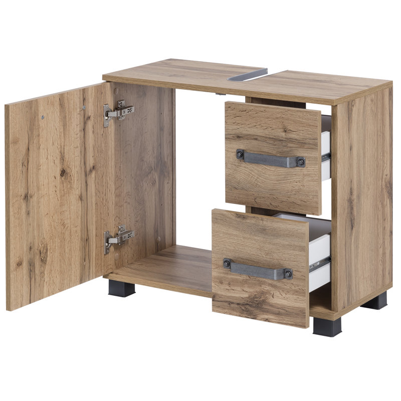 Milan Bathroom Storage Cabinet, Natural colour