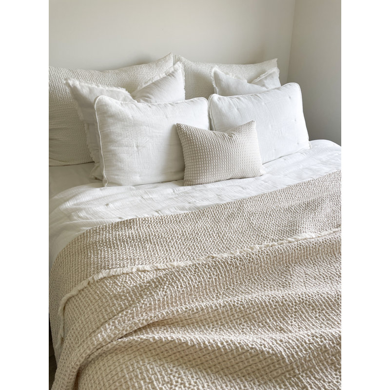 Housse et insert en coton, Beige, 14 po x 20 po, Rectangulaire