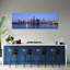 Skyline Miami FL USA 1 Piece Wrapped Canvas Panoramic Wall Art-292508572