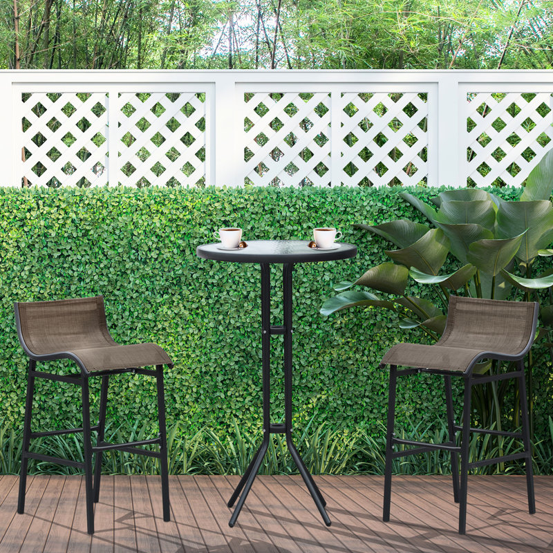 Ensemble bistro pour 2 personnes Outsunny