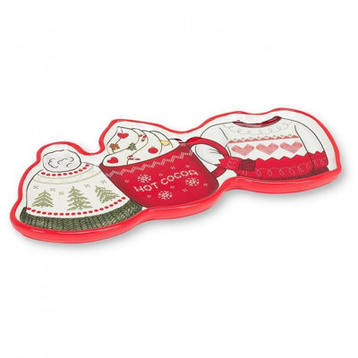 Winter Clothes & Cocoa Plate