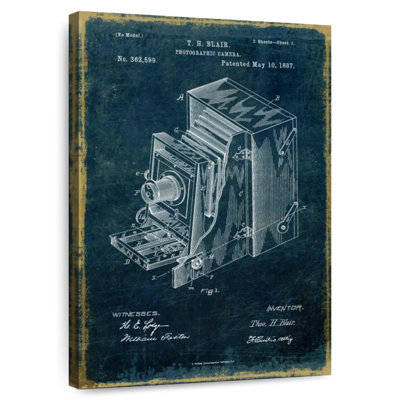 Photographic Camera 1887 Patent