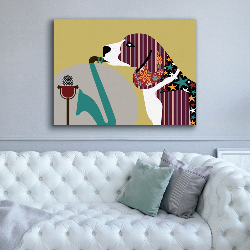 «Beagle Dog II» par Lanre Adefioyue, H 40 po x l 54 po x P 1,5 po