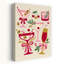 «Festive Holiday Cocktail Contemporary Cherry Winter», reproduction d'art murale-133612550