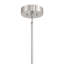 Lustre 6 lumières Meridian en nickel brossé-467454781