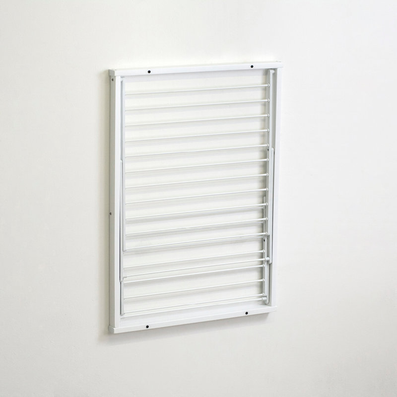 Wood Foldable X-Frame Drying Rack, White