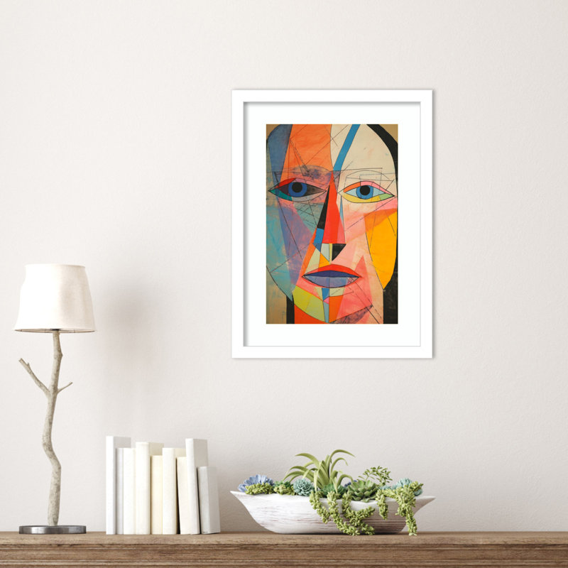 Waterloo «Waterloo», le visage encadré sur papier par Treechild Print, Blanc, H 17 po x l 13 po