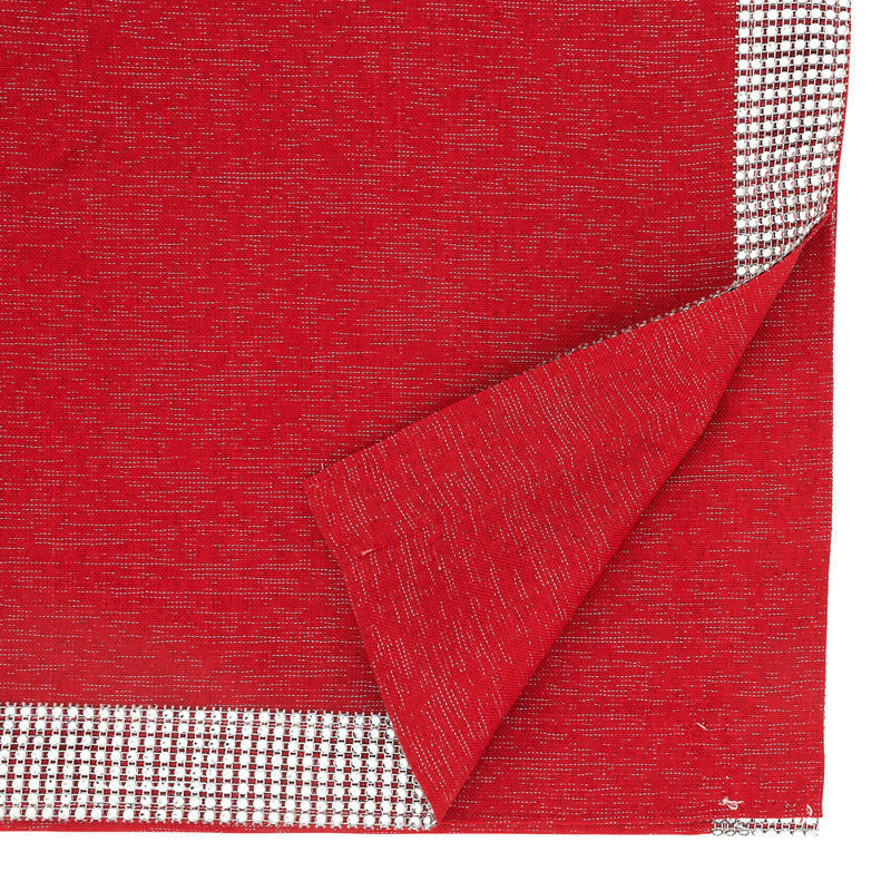 Théo Modern Block Stripe Table Runner, Red, 72" Runner