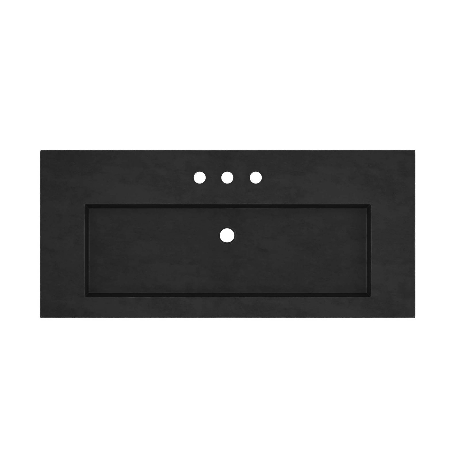 NativeStone Capistrano Vanity Top with Sink, 8" Centers, Charcoal