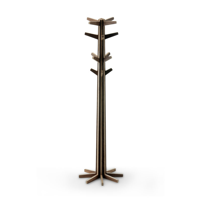 Pirwi 16 - Hook Coat Rack, Walnut