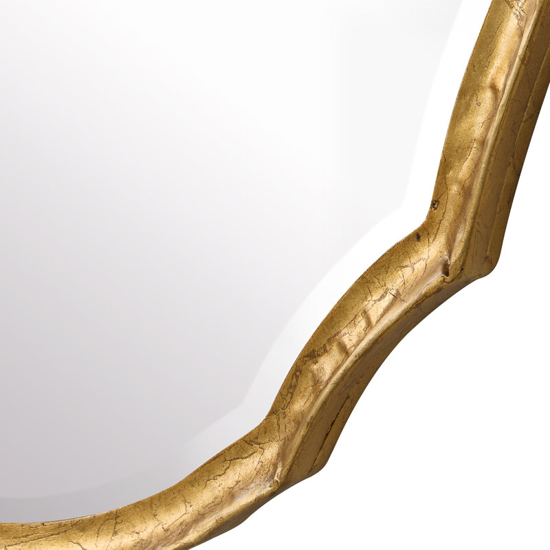 Miroir biseauté Avik, Or légèrement antique