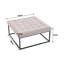 84cm Wide Square No Pattern Footstool Ottoman