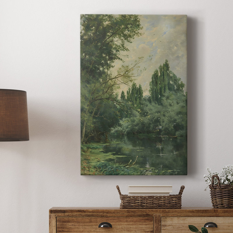 Paysage rétro CXCIX - galerie Cavas, H 12 po x l 8 po