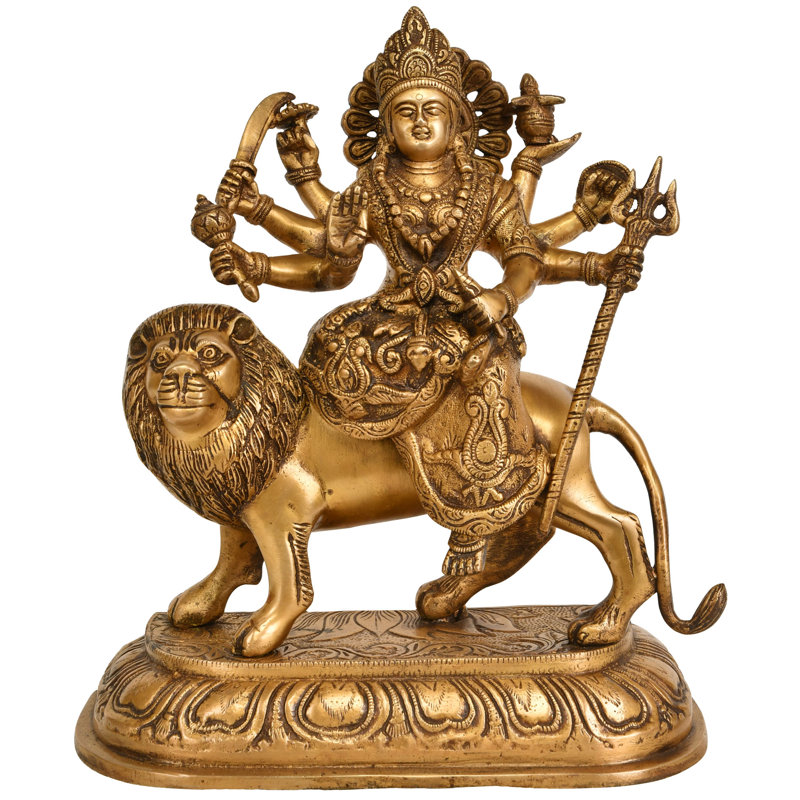 Religious & Spiritual Statue, Natural Brass