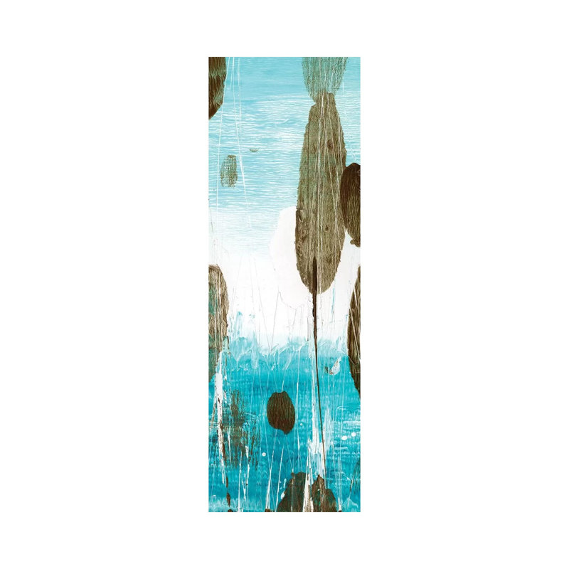 "Cattails I" par Ethan Harper-Panoramic, reproduction d’art sur toile, H 48 po x l 16 po x P 1,5 po, Toile tendue