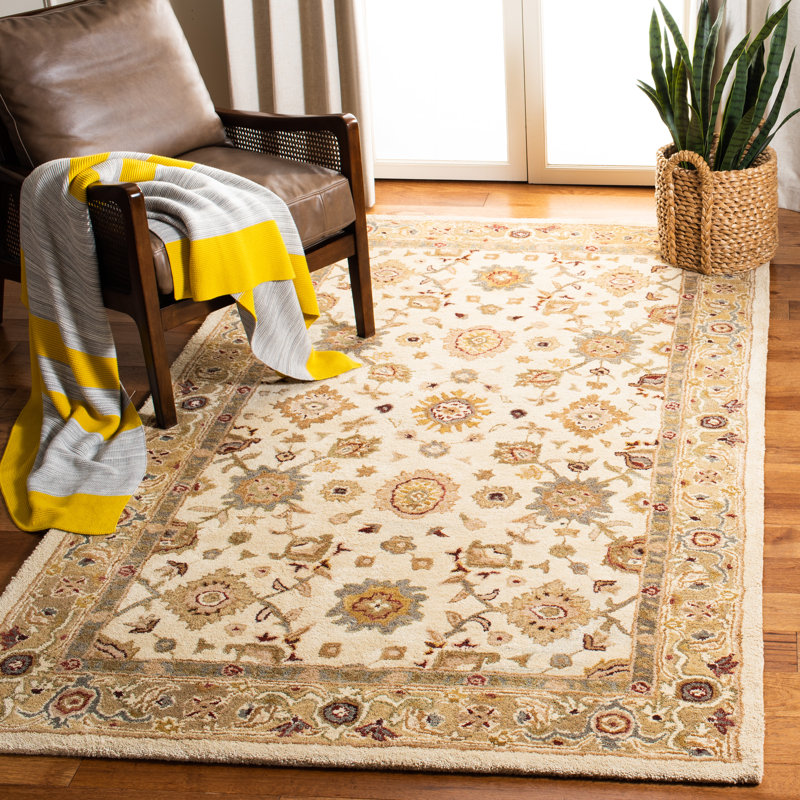 Hand Tufted Wool Pile Oriental Rug, Rectangle 8' x 10'