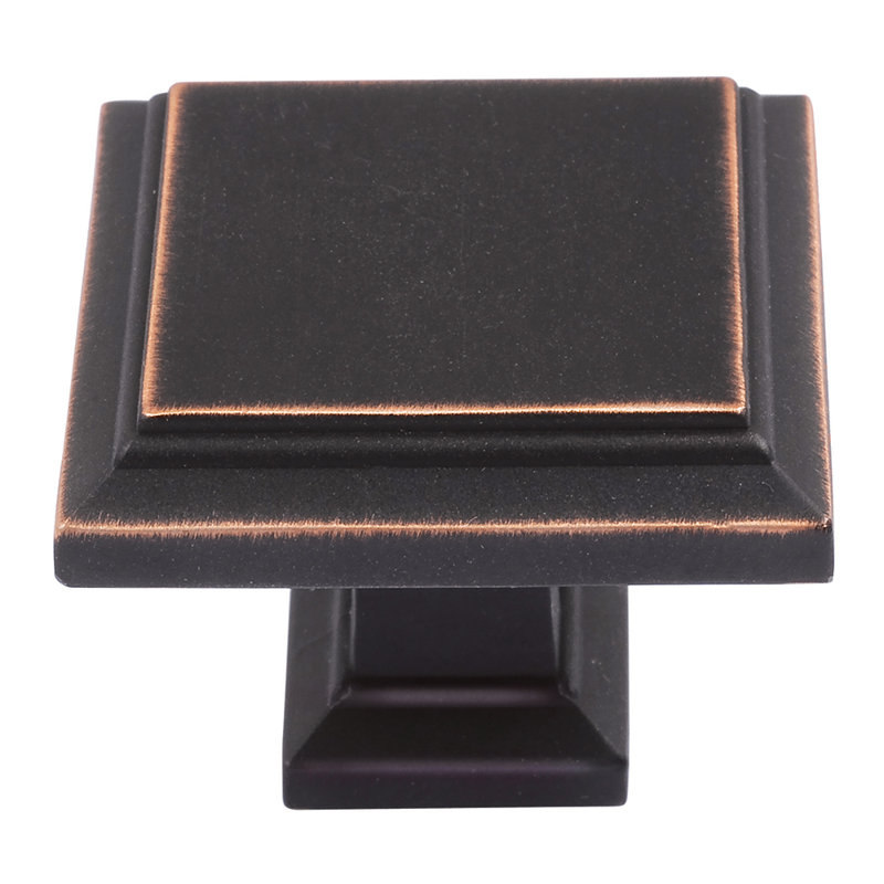 Sutton Place 1 1/4" Length Square Knob, Venetian Bronze