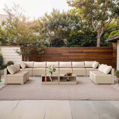 12-Piece Patio Furniture Set Outdoor Conversation Set