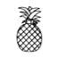 Décoration murale en métal sculpture ananas