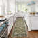 Oriental Machine Washable Rug with Rubber Backing Soft Area Rug Non Slip Thin Rug Low Pile Foldable Rug for Living Room, Bedroom, Dining Room