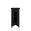 Table d'appoint rectangulaire étroite, placage gris-437979288