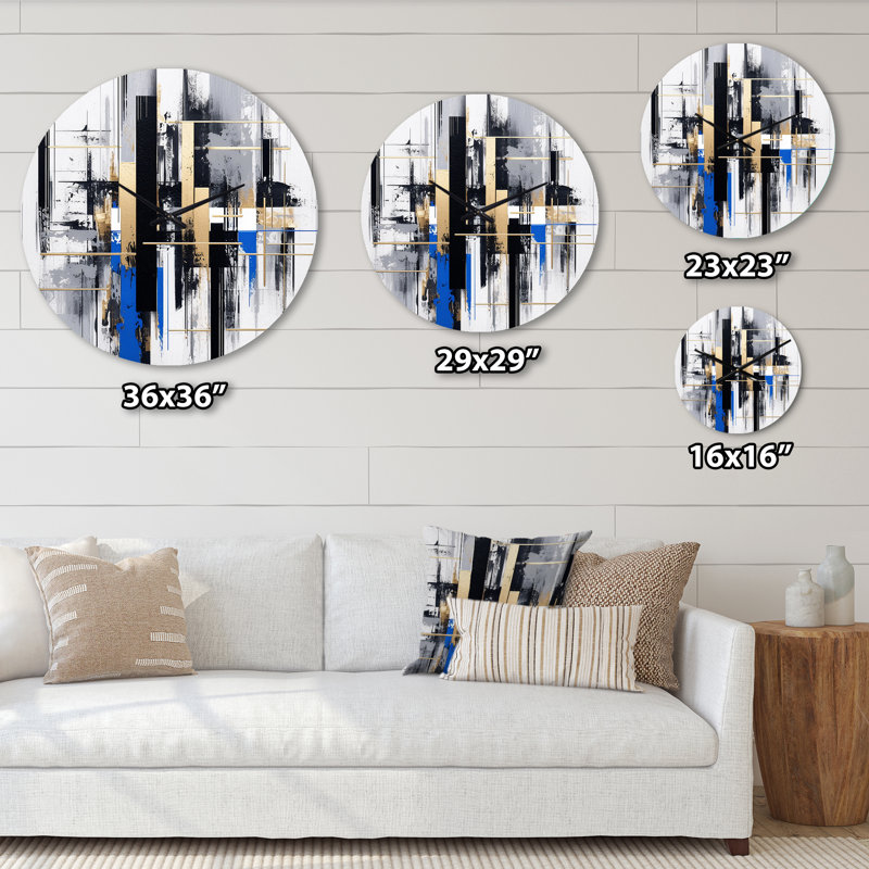 Horloge murale Bold Stripes II, Très grand