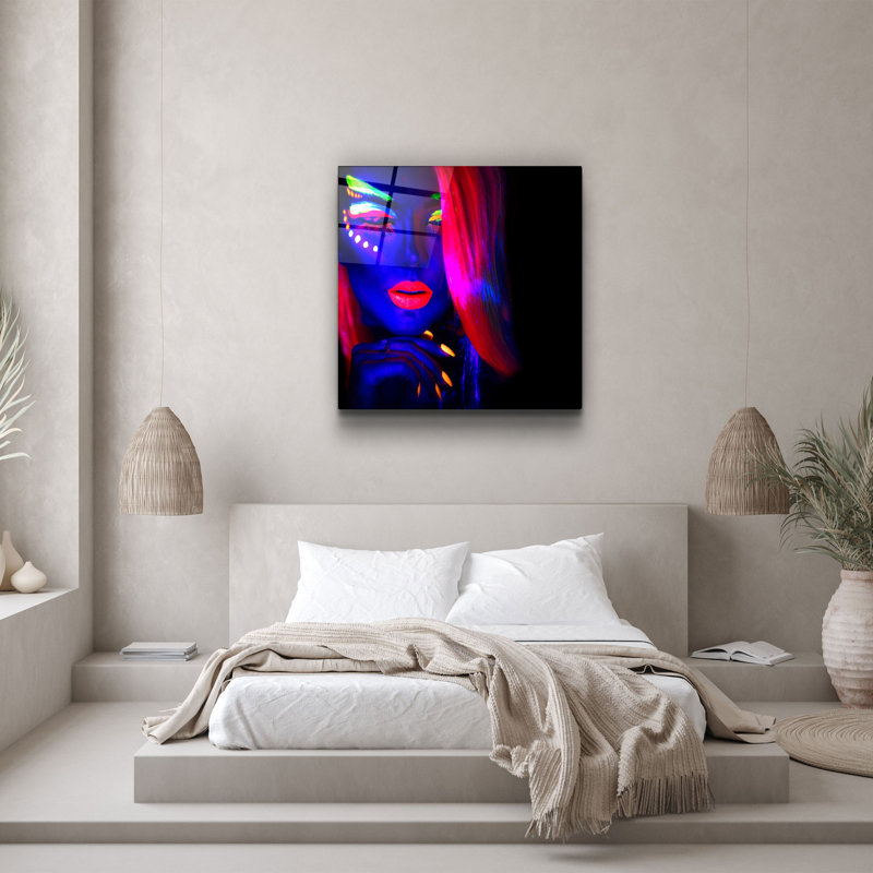 Stunning Decorative Tempered Glass Painting, 19.7 x 19.7 Inches | 100% Tempered Glass, Thickness: 0.16 Inches | UV Printing for Vibrant Colors | Perfect for Home Décor, Living Room or Office Wall Art