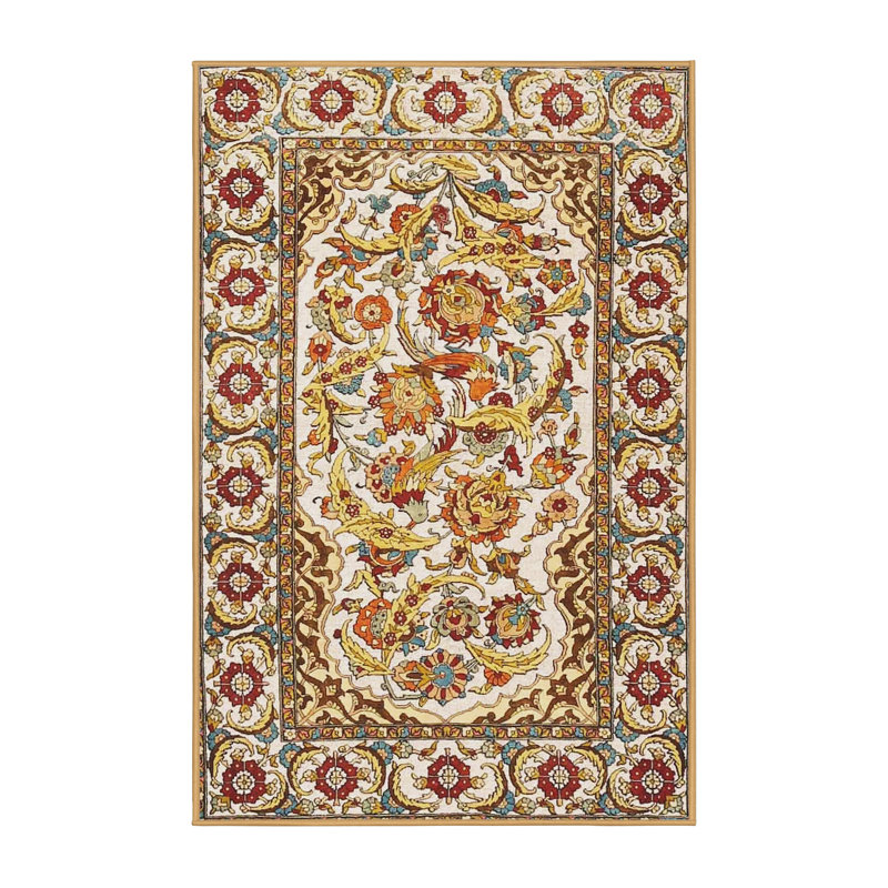 Tapis oriental rouge / jaune, Rectangle 7 pi x 10 pi