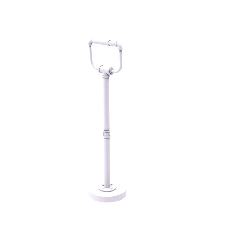 Porte-papier hygiénique sur pied Bayer, Blanc mat