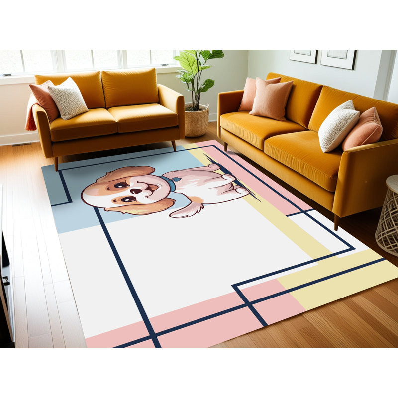 Tapis pour enfants East Urban Home, Rectangulaire 7 pi x 10 pi