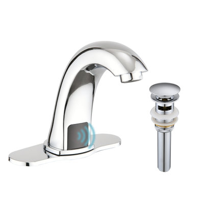 Single-Hole Bathroom Faucet with Drain Assembly