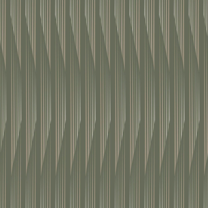 Kairos - Wallpaper by Sabrina Yvonne, Taupe, Faux Grasscloth