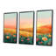 Flower Meadows At Sunset I - Ensemble de décorations murales fleurs-1157187070-1157187068