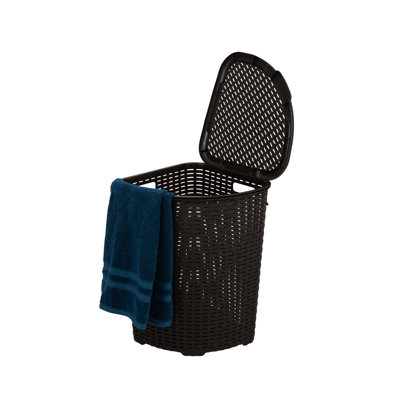 Jaliyah Plastic Laundry Hamper with Handles