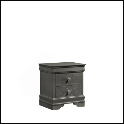Modern Style 2-Drawer Night Stand Made With Wood