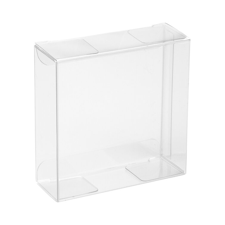 Restaurantware Sweet Vision 3.3x1.2 Inch Wedding Favor Boxes,100 Square  Transparent Candy Boxes-For Weddings,Baby Showers,Birthday Parties,Packages