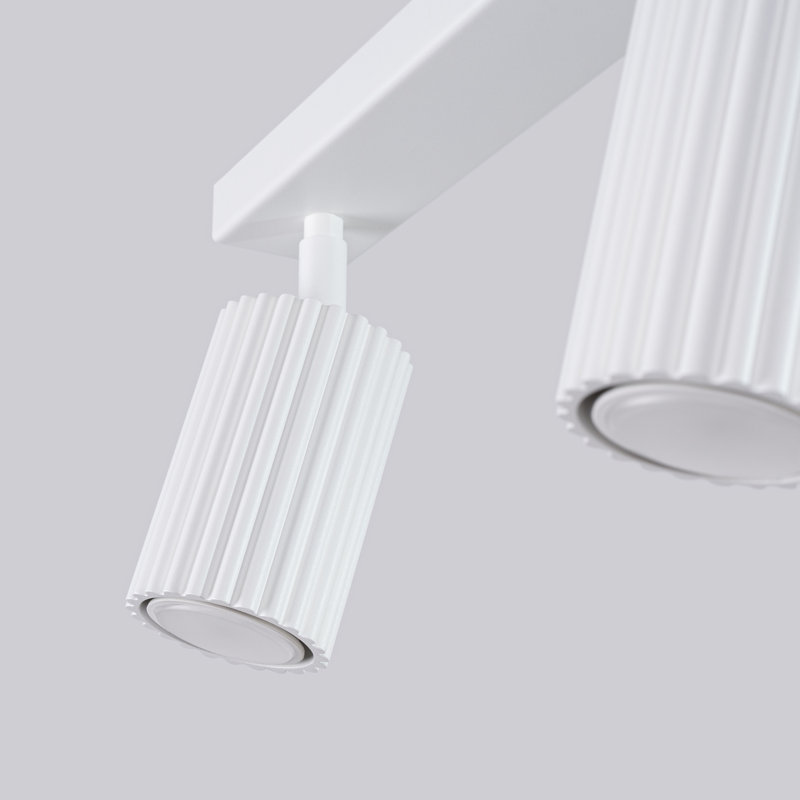Karbon Aluminium Flush Mount, White