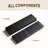 Steel Wind Guard For Firepit, Heat Deflector Wind Shield For Fire Table, 19-Gauge Steel Flame Shield, Wind Screen, Tool Free Install-124594182