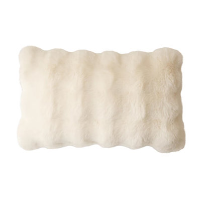  Faux Fur Throw Pillow