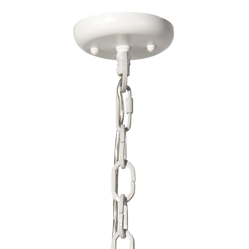 Clamshell 4 - Light Chandelier, Blue/White