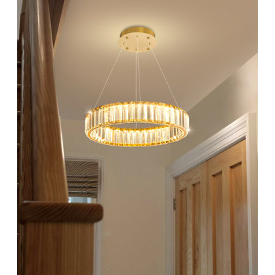Lustre en cristal 8 po