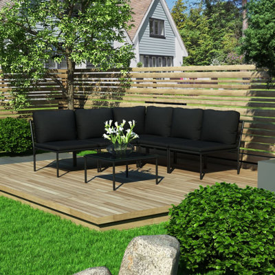 Mehdi 6 Piece Lounge Chair with Cushions