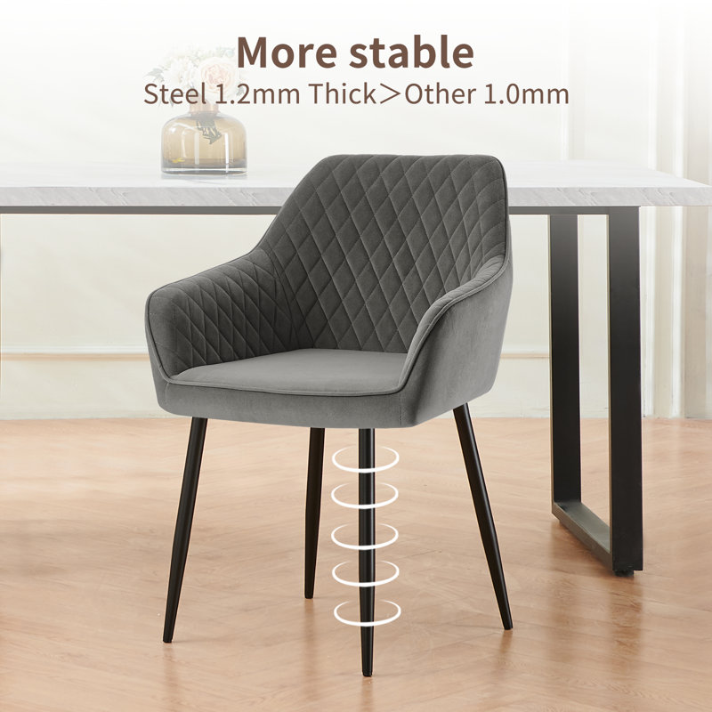 Sexton Upholstered Dining Chair, Grey