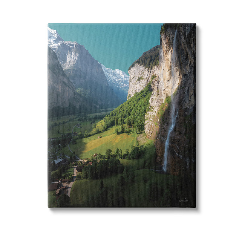 ValleyCliffsGrasslandCanvasWallArtbyMartinPodt, 20" H x 16" W
